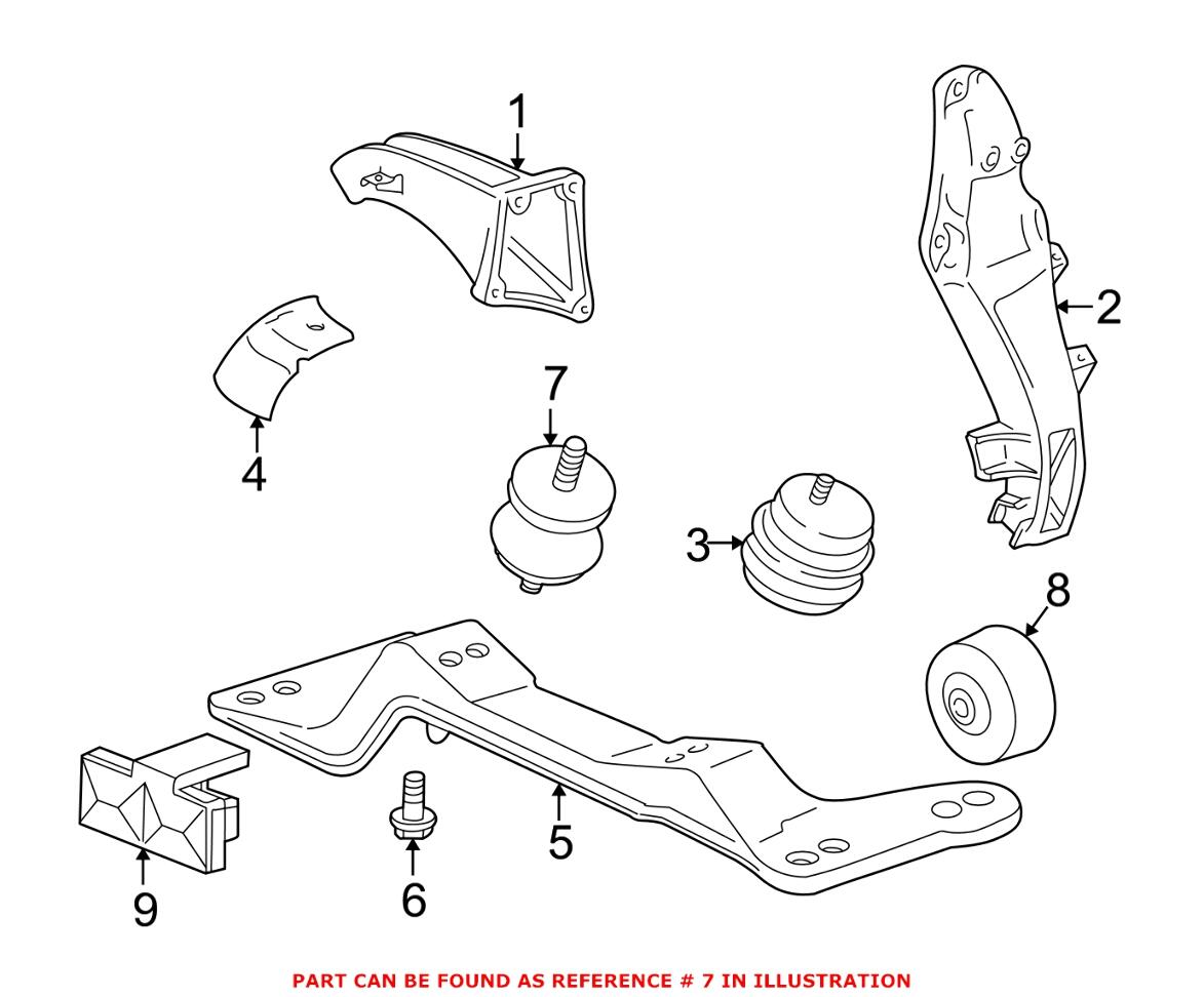 BMW Transmission Mount 23711133487